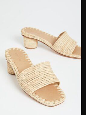Carrie Forbes Bou Heeled Mules Natural 6